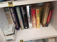 Shelf of Books to include Stephen King, Stieg