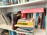 Shelf of Books to include HyperSpace, UnExplained