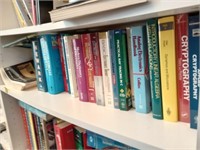 Shelf of Books to include Cryptography, Newark,