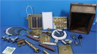 Antique Back of Telephone Box, Brass Parts & more