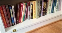Shelf of Books to include Engineering Graphics,