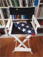 American Flag & Directors Chair