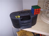 Sony Dream Machine Stereo, Rubix Cube Puzzles,