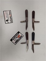 4 Barlow Pocket Knives
