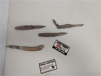 4 Silver Knives