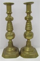 Large Brass Candle Stick Holders