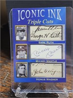 Babe Ruth Mickey Mantle Honus Wagner Iconic Ink