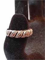 Sterling Swiss Marcasite Ring Size 6.5