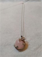 Creature Couture Rose Quartz Dragon Pendant/Chain