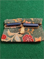 HM Floral Tapestry Coin Purse w/ Frog Closure