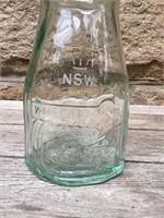 Wakefield Castrol Embossed Pint Bottle Green Glass