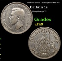 1942 Great Britain 1 Shilling Silver KM# 854 Grade