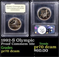 Proof 1992-S Olympic Modern Commem Half Dollar 50c