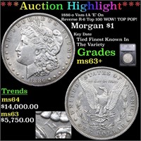 ***Auction Highlight*** 1886-o Morgan Dollar Vam-1