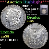 ***Auction Highlight*** 1896-s Morgan Dollar $1 Gr