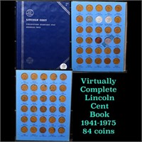 Virtually Complete Lincoln Cent Book 1941-1975 84
