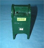 All cast metal hand painted US mail box bank