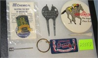 Group of vintage sports collectables