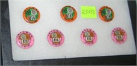 Collection of union worker benefit pins