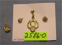 Group of misc. gold and gold plated earrings