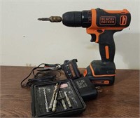 Black and Decker 12 V Drill with Charger
