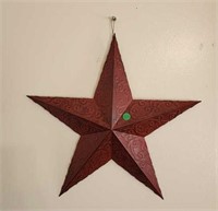 Red Metal Star 16 inches