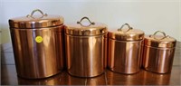 Copper Colored Canister Set
