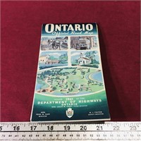 1961 Ontario Official Road Map