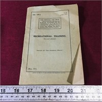 1918 Military Recreational Training Manual
