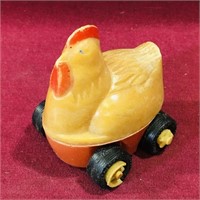 Vintage Rolling Chicken Toy (Small)