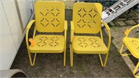 Pair of Yellow Spring Chairs
