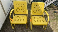 Pair of Yellow Spring Chairs