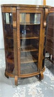 Oak Empire Curved Glass China Cabinet