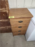4 DRAWER WOOD STYLE SMALL CHEST OF DRAWERS -36" T