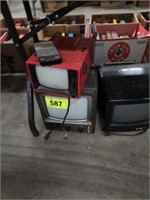 LOT 3 PORTABLE TVS- UNTESTED