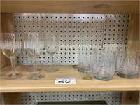 LIBBY FROSTY PINE GOBLETS AND WATER GLASSES