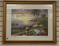 SIGNED " TERRACE OF THE SUN" PRINT
