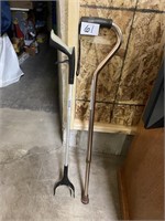 ADJUSTABLE WALKING CANE & GRABBER