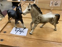 2  CERAMIC HORSE FIGURES