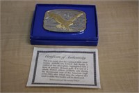 200TH ANNIV. AMERICAN EAGLE BELT BUCKLE WITH BOX