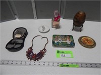Trinket box egg, ring/jewelry holder, wall hanging