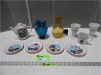 Teapot, vase, dessert cups, small plates and more
