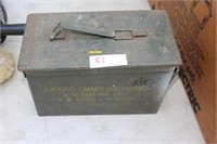 Empty military cartridge box