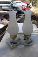 Two vintage lamps-one needs new switch