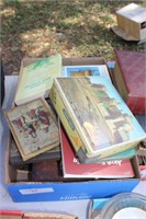 Large lot of vintage antique books