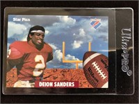 Deion Sanders vintage College Football Card