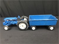 Ford die cast 1/16 scale tractor with barge box