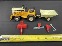 Metal die cast cub lawn tractor with blade and