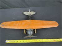 Press metal vintage toy plane