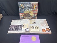 Civil war Commemorative poster and currency with